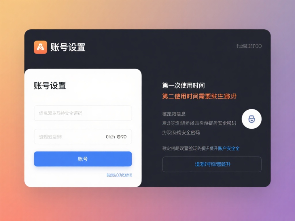 账号设置：首次使用时，你需要注册一个账号。填写基本